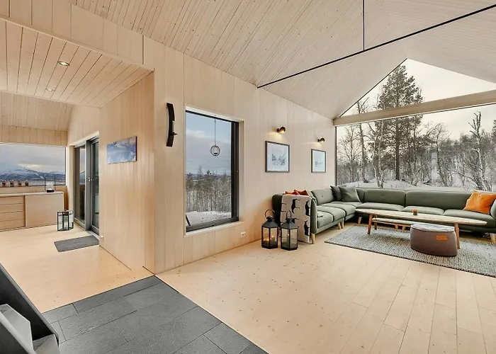 Modern In Harmony With Nature 別荘 Moen i Målselv